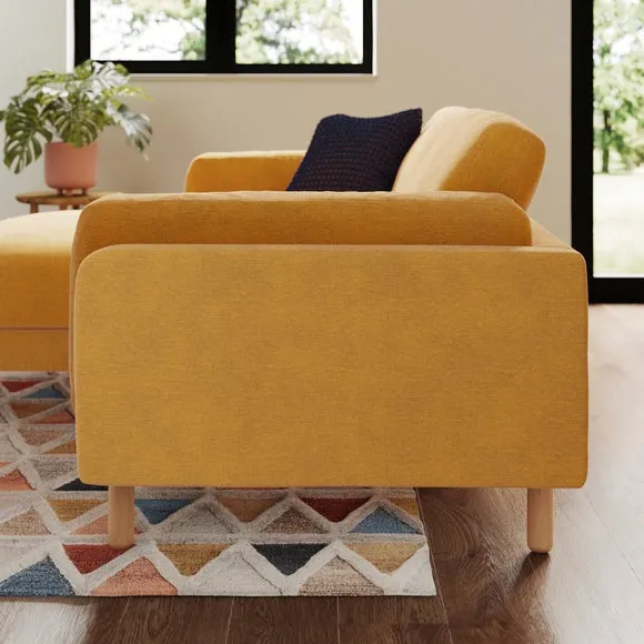 Newton Luxe Chenille Corner Chaise Sofa 2