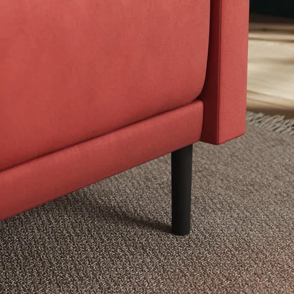 Mae Corner Dining Bench, Matte Plush Velvet 4