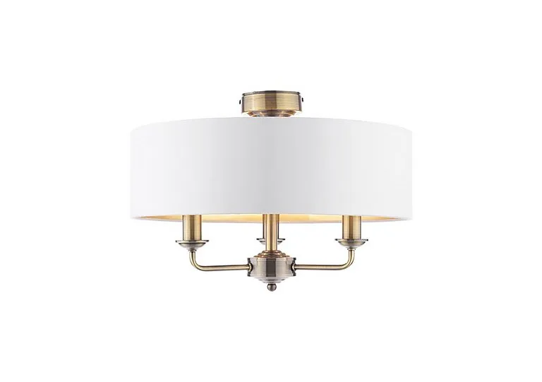 Sorrento 3 Arm Semi Flush Ceiling Light