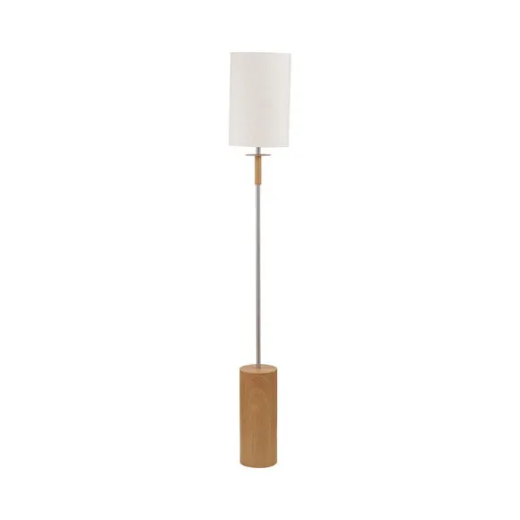 Pacific Lifestyle Bonham Wood Veneer and Metal Floor Lamp 5
