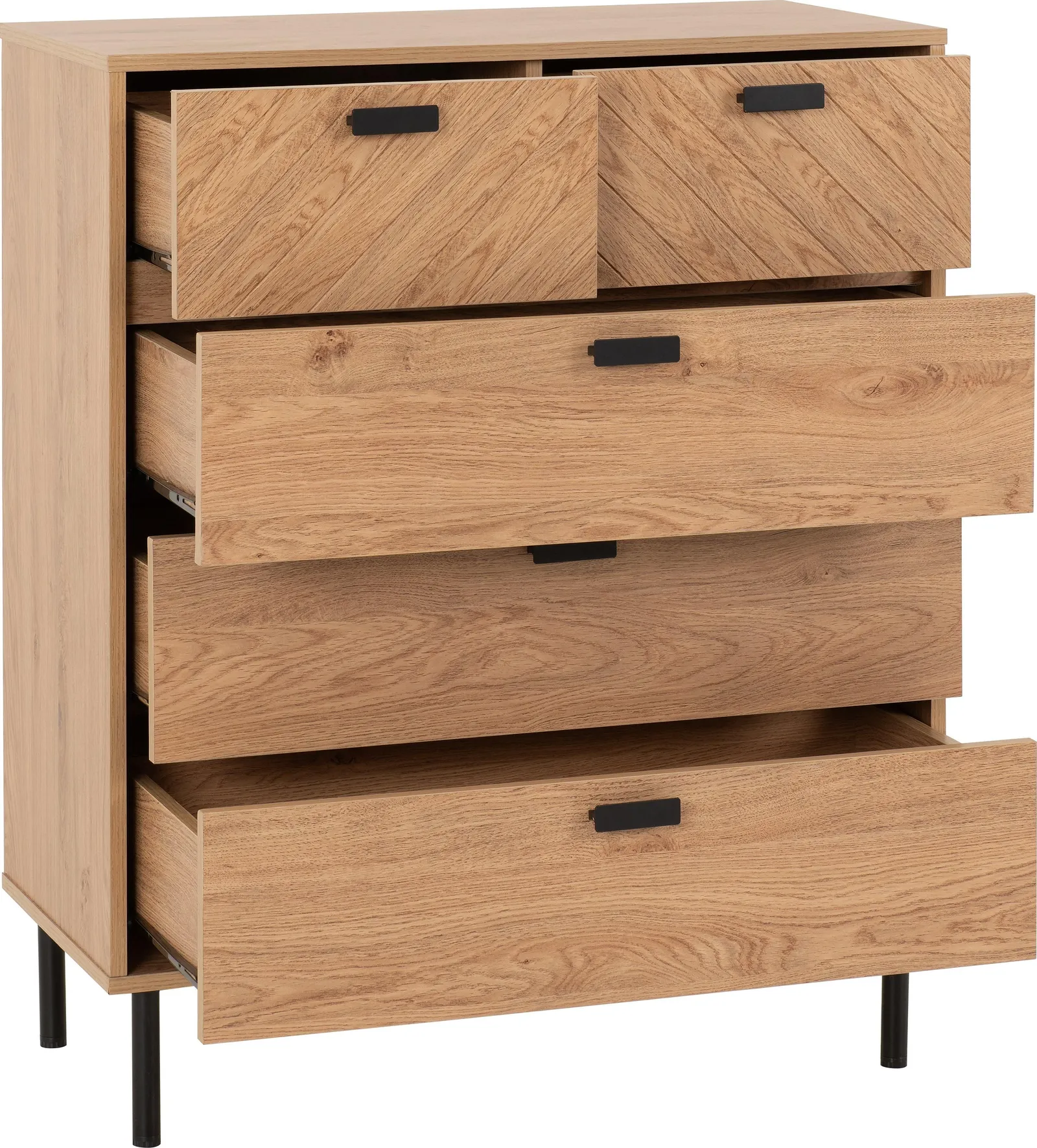 Seconique Leon 3+2 Drawer Chest in Natural 3