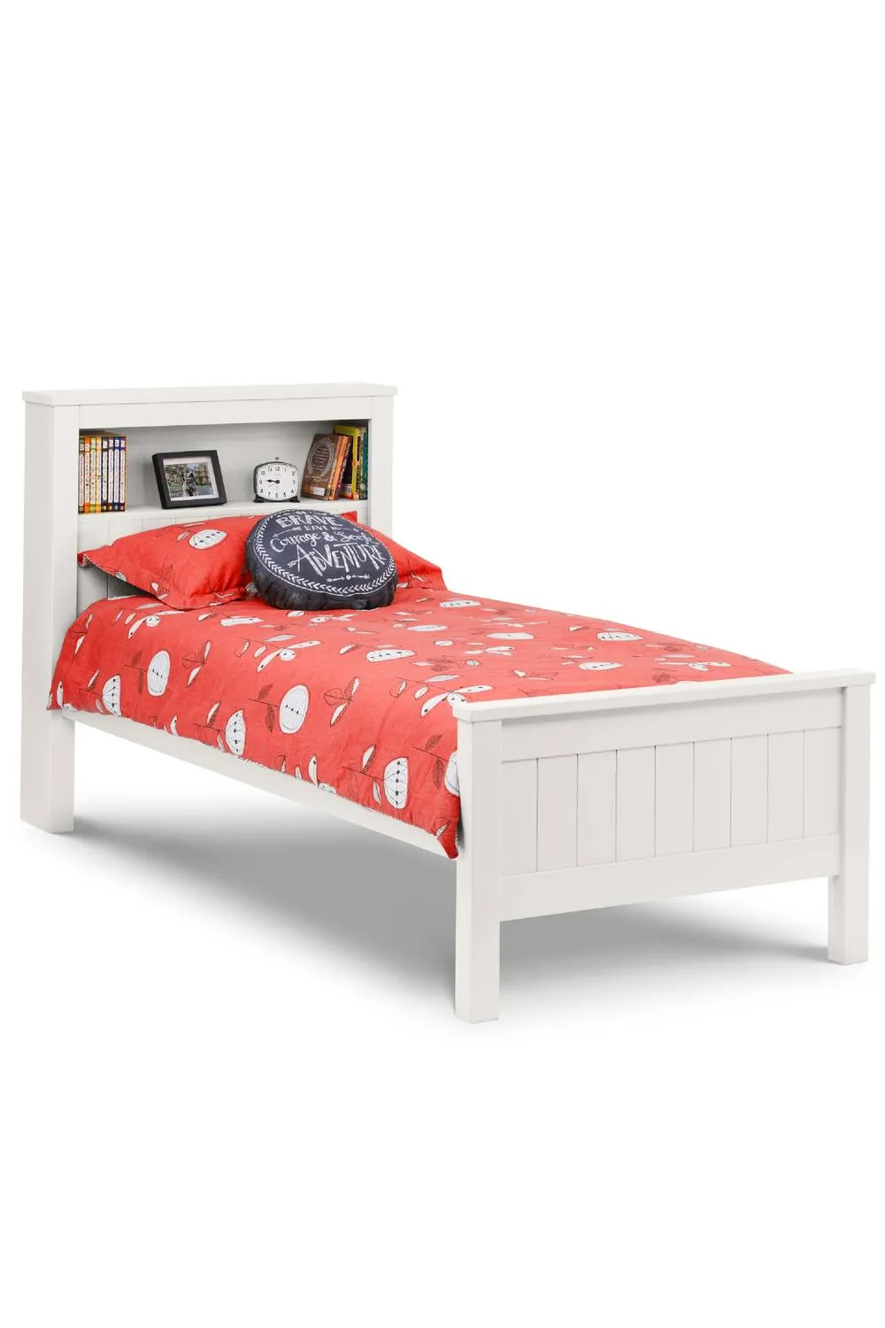 Julian Bowen Maine Bookcase Bed in White 3