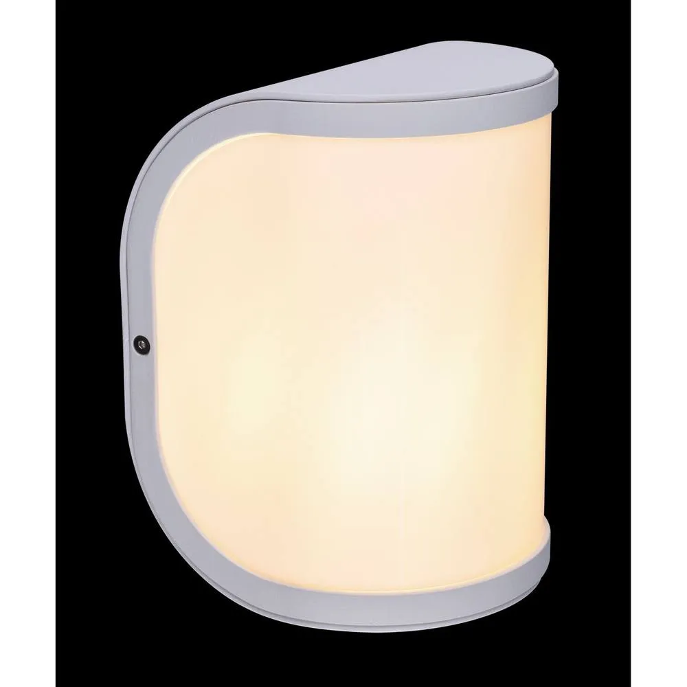 Netlighting Segga Outdoor Flush Wall Lamp White IP44 1x E27 5
