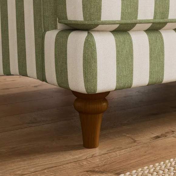 Beatrice II Woven Stripe 2 Seater Sofa 5