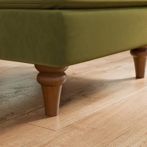 Beatrice II Velvet Footstool 5