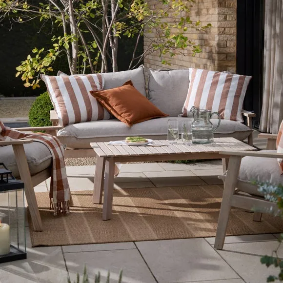 Holmfirth Canva Outdoor Square Cushion 6
