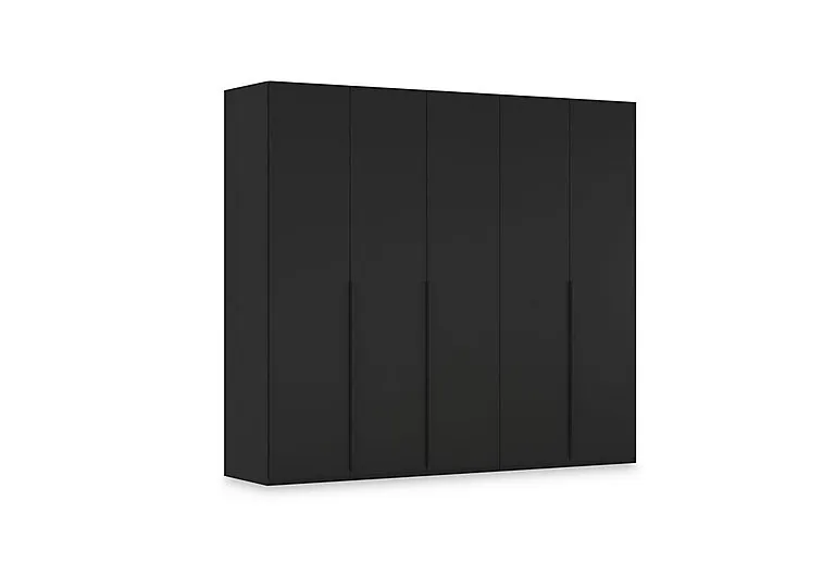 Haven 251cm 5 Door Hinged Wardrobe with Décor Doors