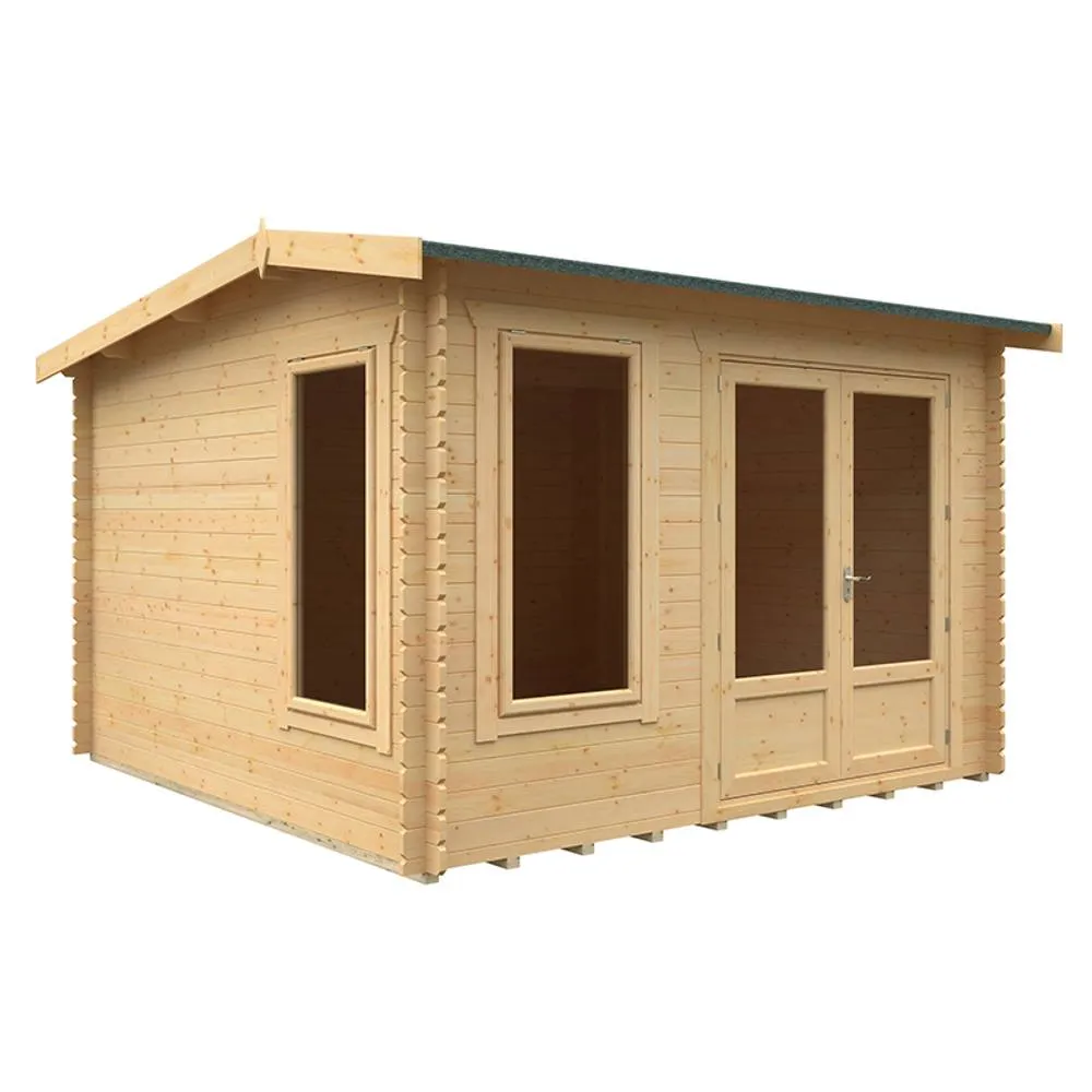 Buttercup Farm 12x12 The Longleat 28mm Cabin - L355 x W355 x H247 cm in Natural 1