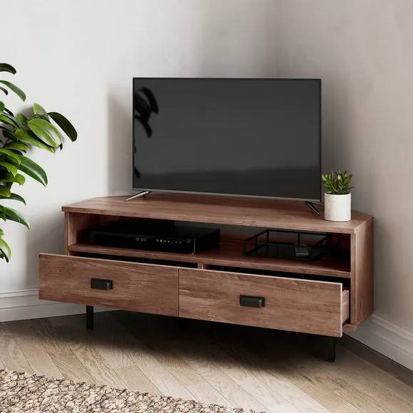 Fulton Pine Effect Corner TV Unit for TVs up to 50" 2