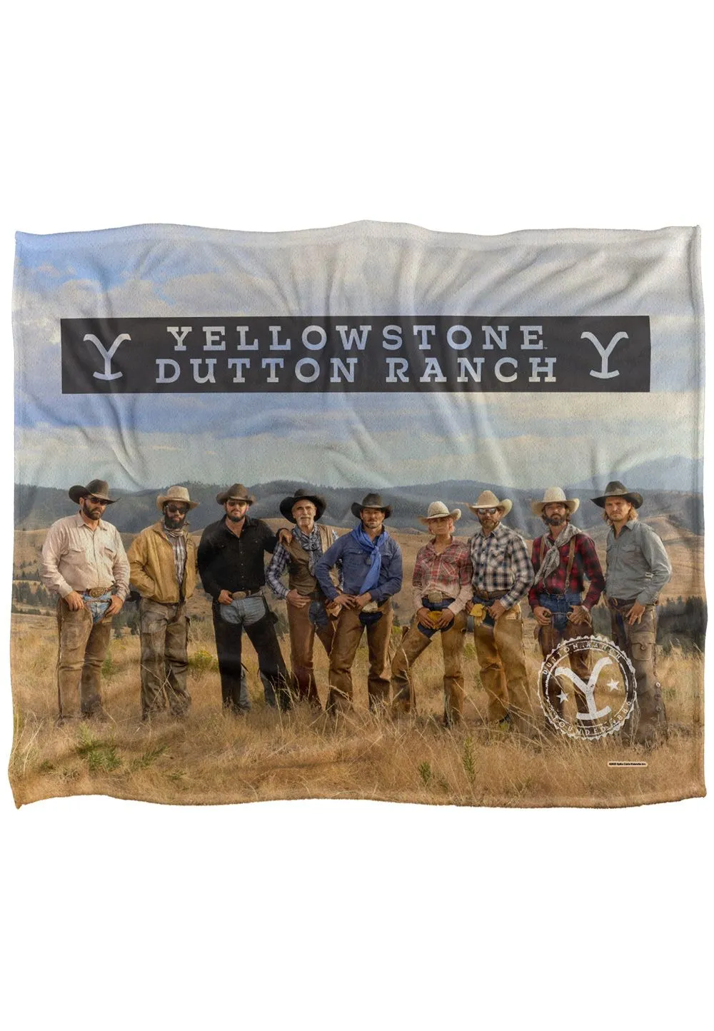 Yellowstone Ranch Hands Silky Touch Super Soft Throw Blanket 152 X 127 cm in White