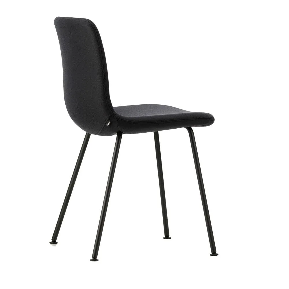 Vitra Hal Soft Tube Chair Dumet Carbon Black Basic Dark Legs 3