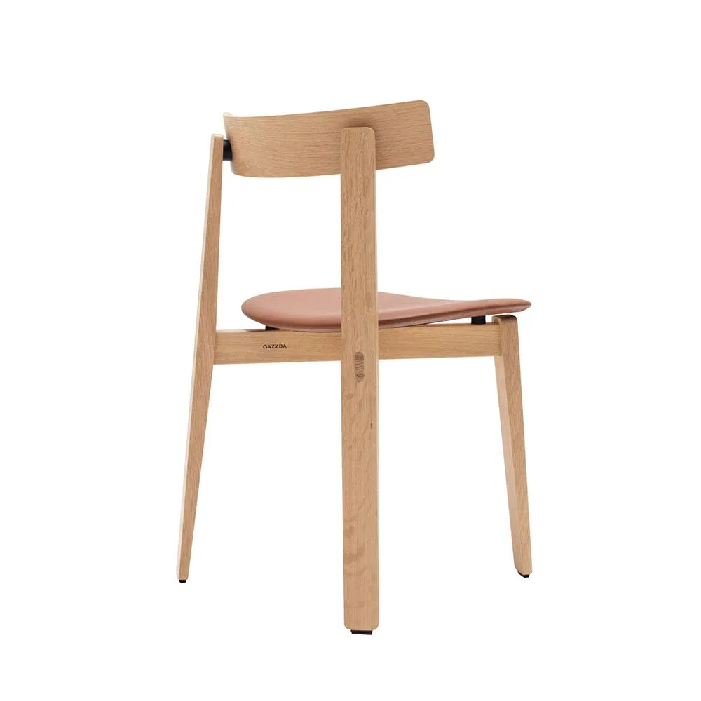 Gazzda Nora Dining Chair in Dakar Leather Whisky 2