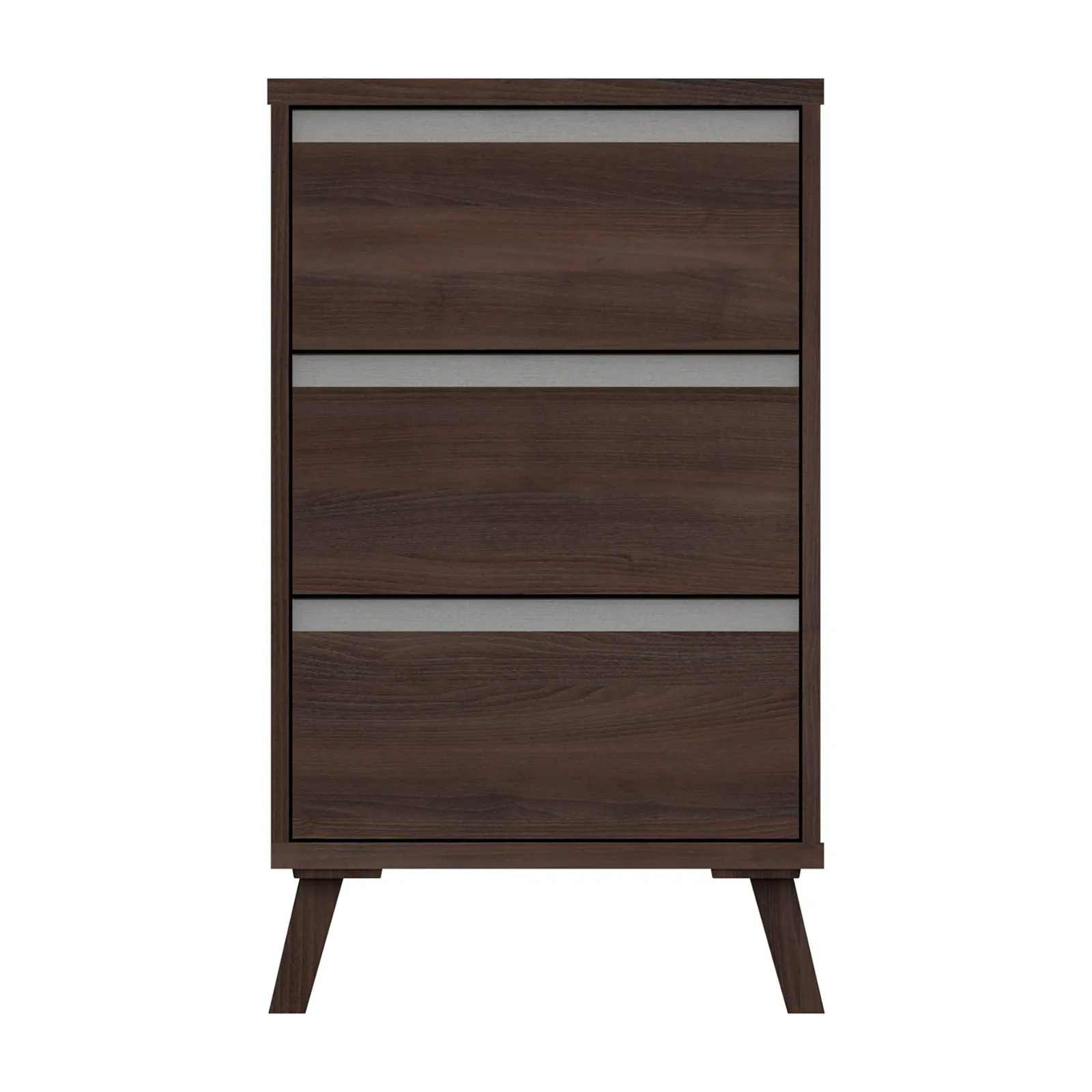 Jenson 3 Drawer Bedside Table Brown