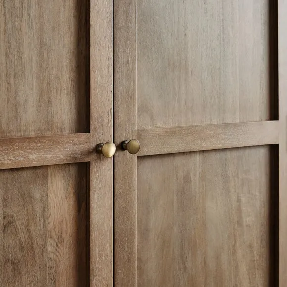 Giselle Double Wardrobe, Mango Wood 4