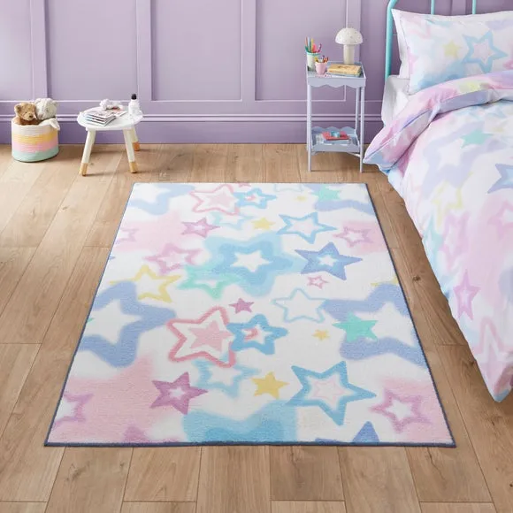 Catherine Lansfield Kids Ombre Stars Rug 1