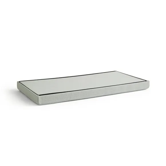 Faux Linen Rectangular Ottoman 3