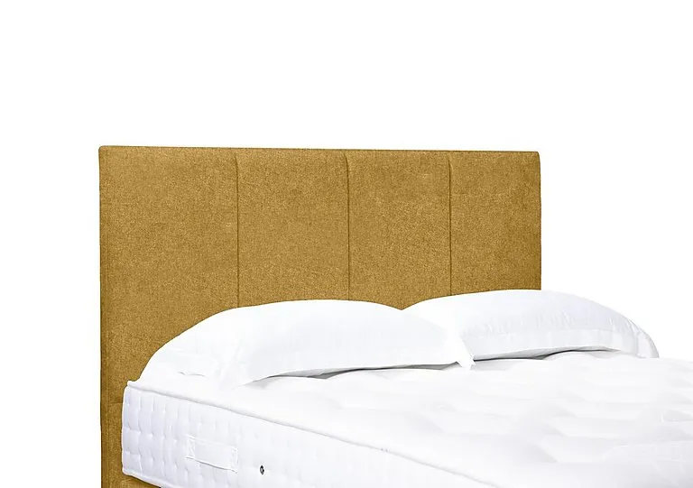 Artisan Collection Linear Standard Floor Standing Headboard - Single - Tweed Mustard