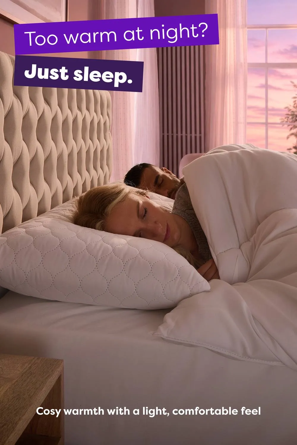 Slumberdown Just Sleep 10.5 Tog All Year Round Duvet in White 3