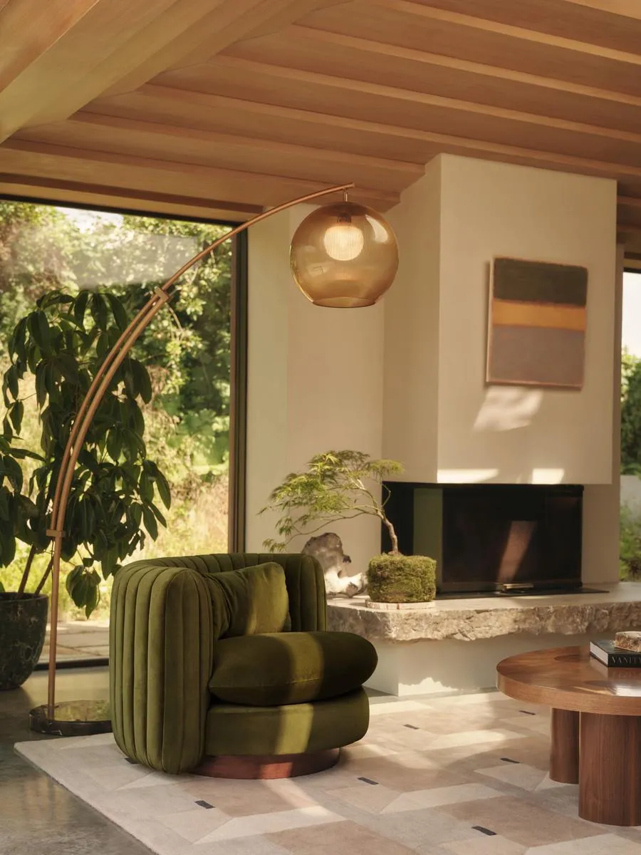 Vivienne Armchair, Velvet, Olive