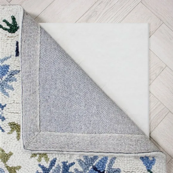 Hani Floral Wool Round Rug 3