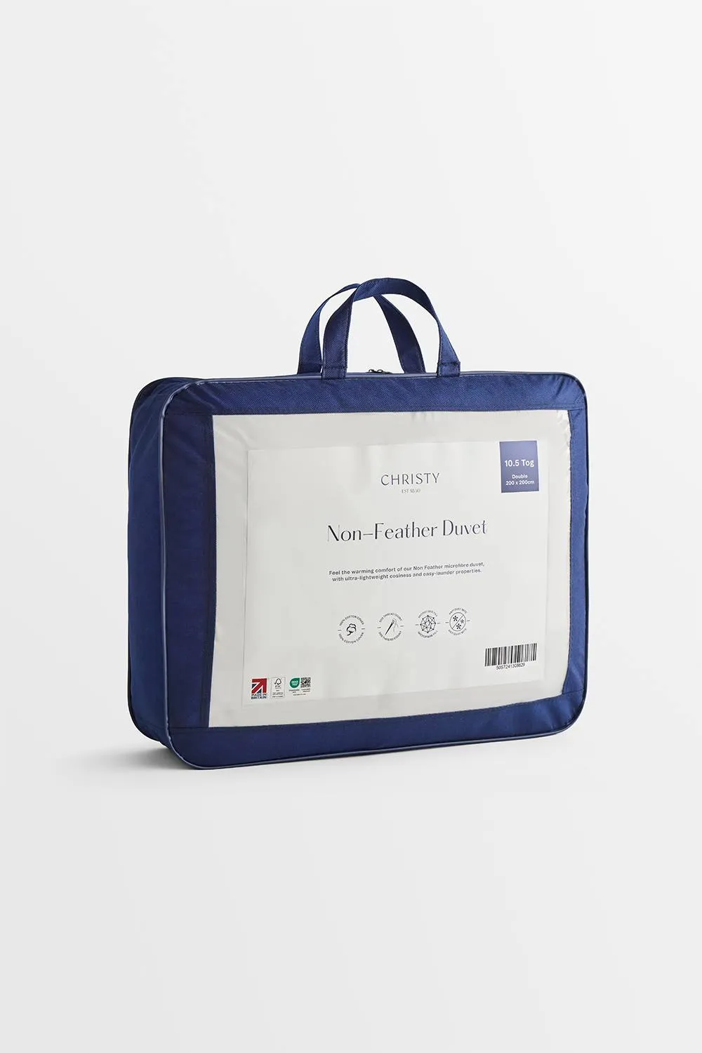CHRISTY Classic Filled Non-Feather All Season 10.5 Tog Duvet in White 3