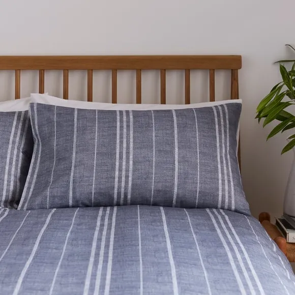 Harley Stripe Polycotton Duvet Cover & Pillowcase Set 6