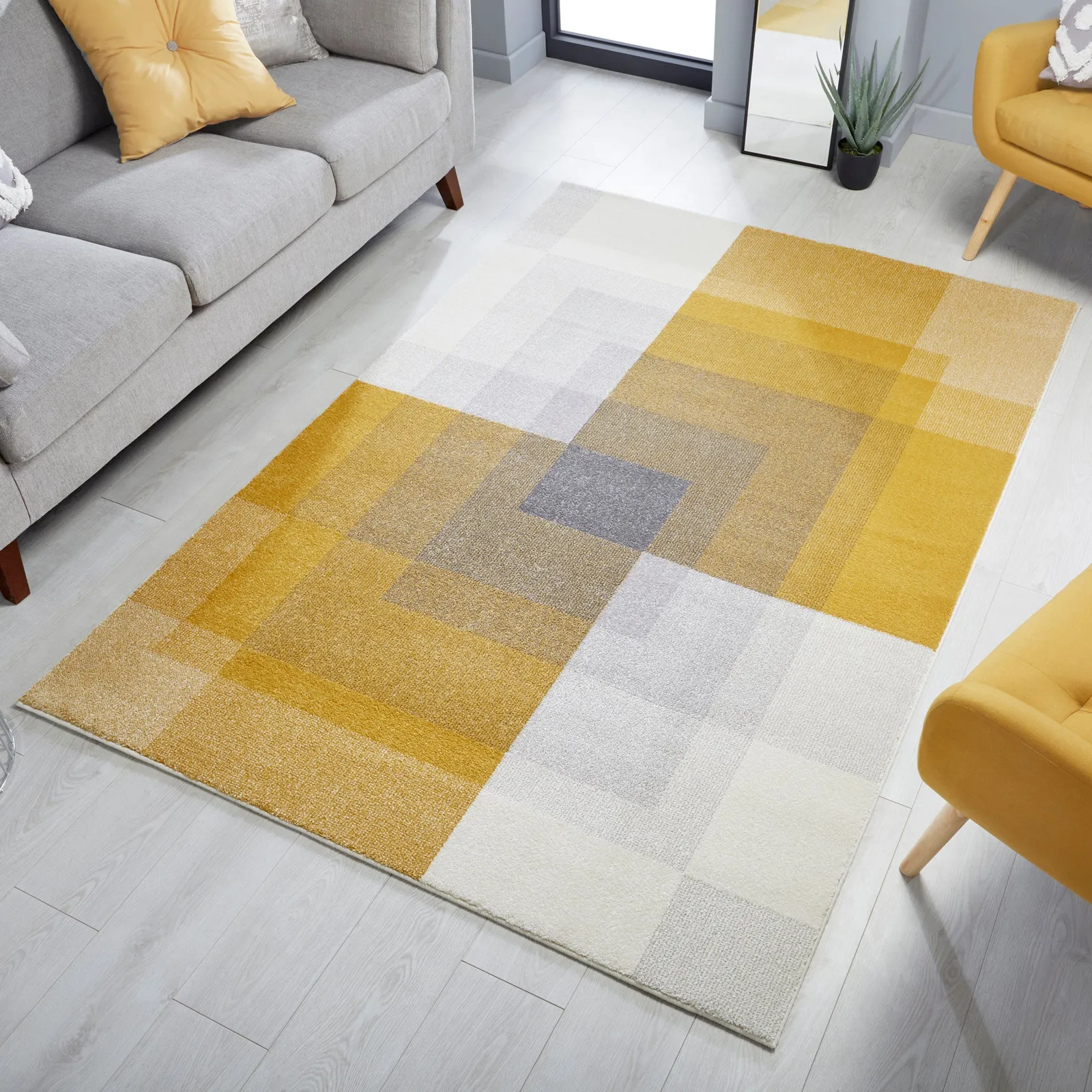 Plaza Abstract Rug Plaza Abstract Grey Ochre