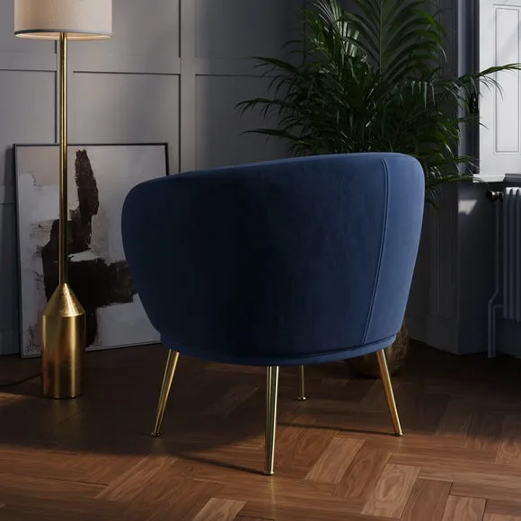 Bella Velvet Cocktail Chair 5