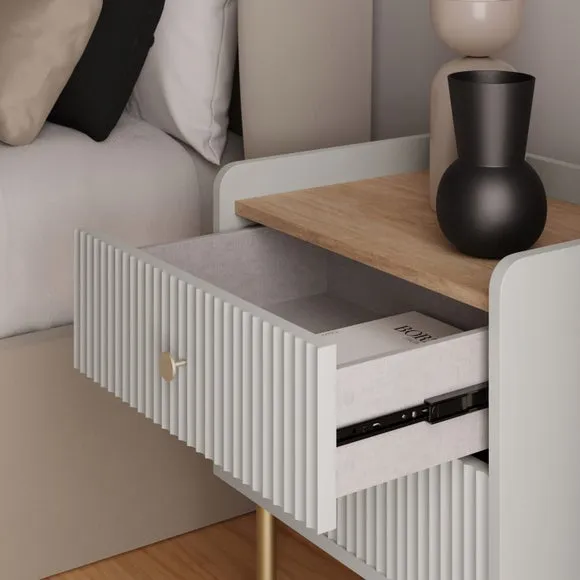Georgi 2 Drawer Bedside Table 3