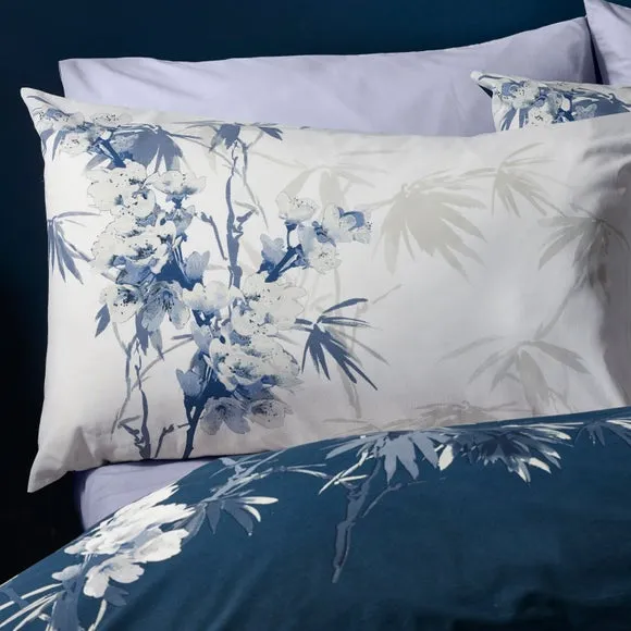 Catherine Lansfield Kyoto Floral Polycotton Duvet Cover & Pillowcase Set 2
