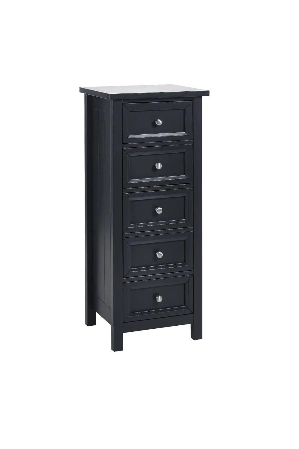 Julian Bowen Maine 5 Drawer Tall Chest in Black 4