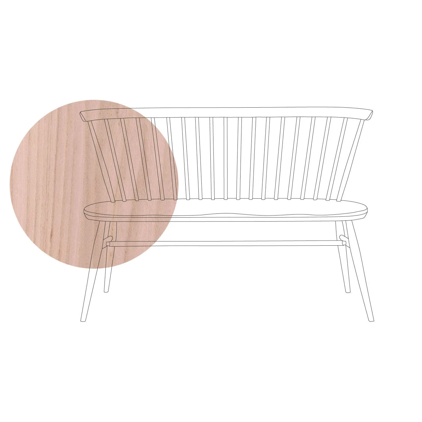 Ercol Originals Love Seat Dead Matt Beech 2