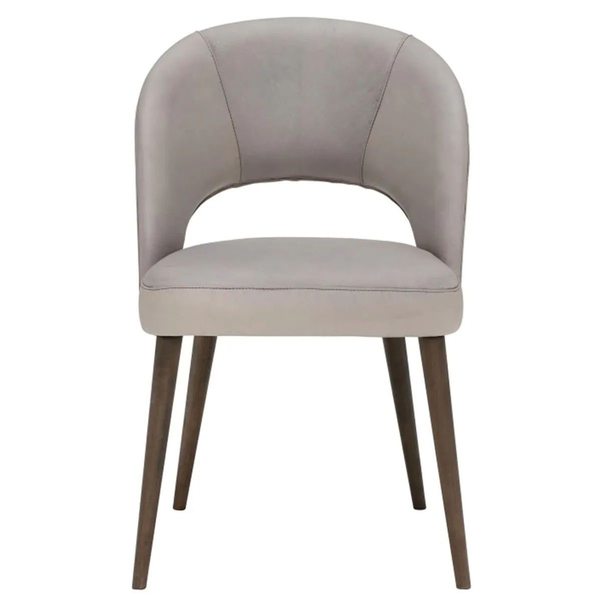 Pure Furniture Beck Dining Chair, Grey Leather | Barker & Stonehouse 2