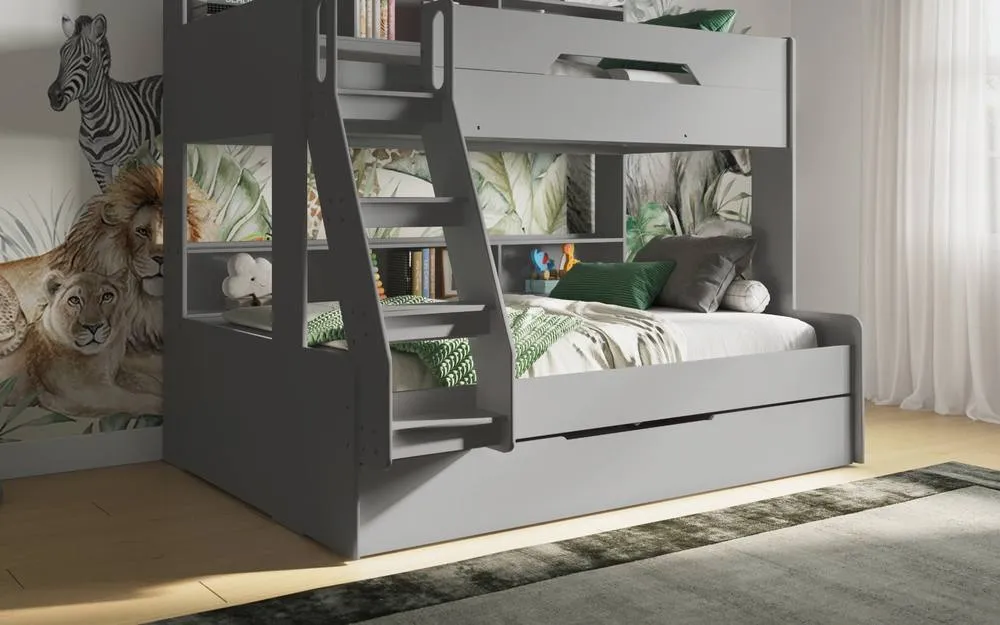 Flair Interstellar Triple Bunk Bed in Grey 3