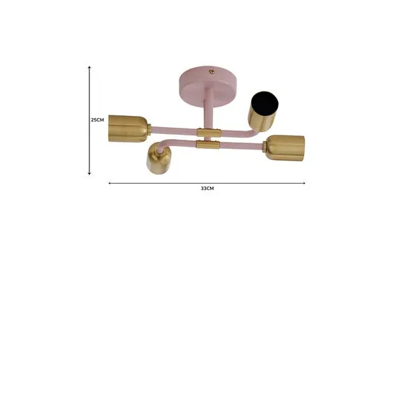 Kacy 4 Light Flush Ceiling Light 5
