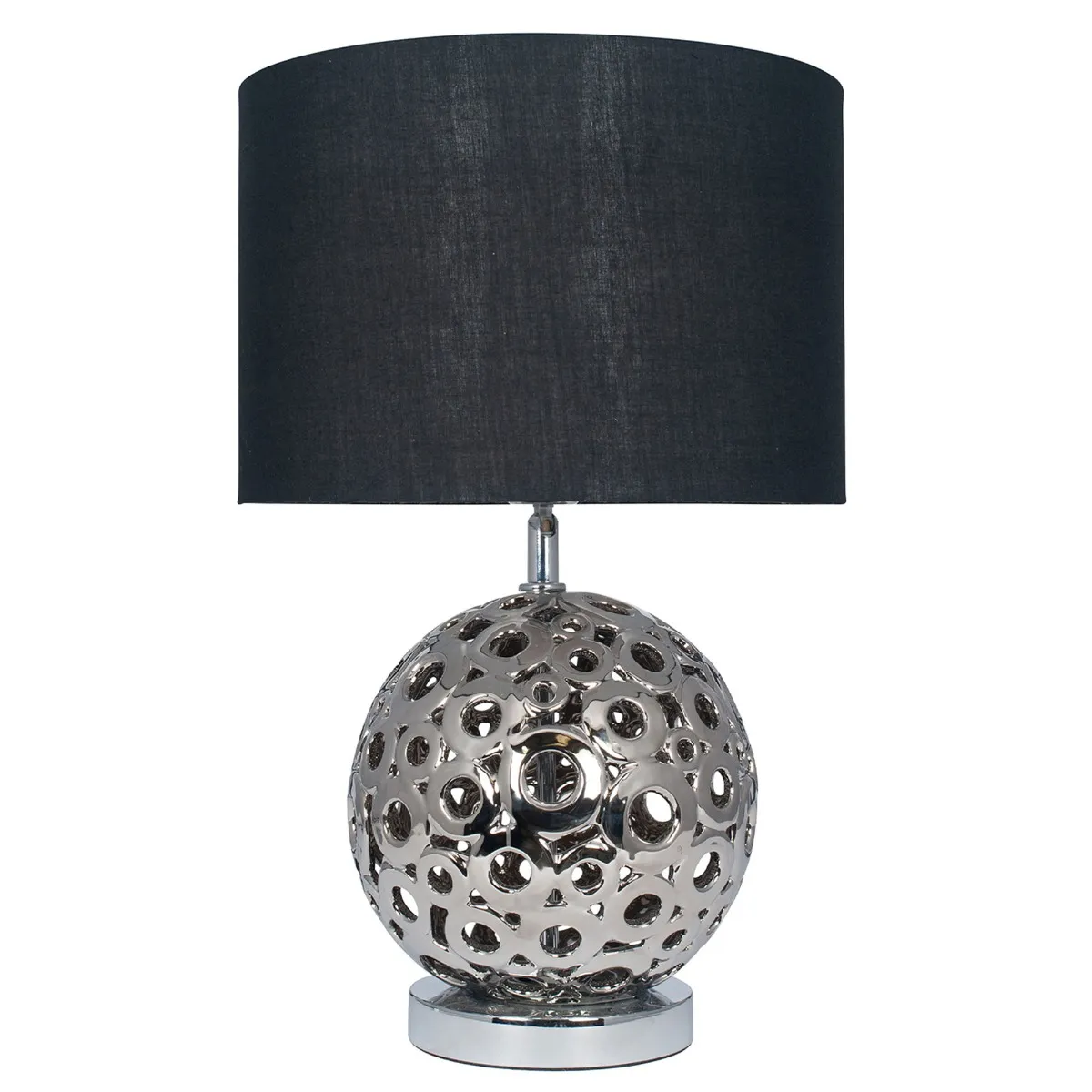 Silver Globe Table Lamp Silver