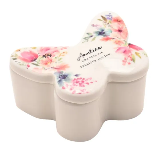 The Cottage Garden Butterfly Ceramic Trinket Box 2