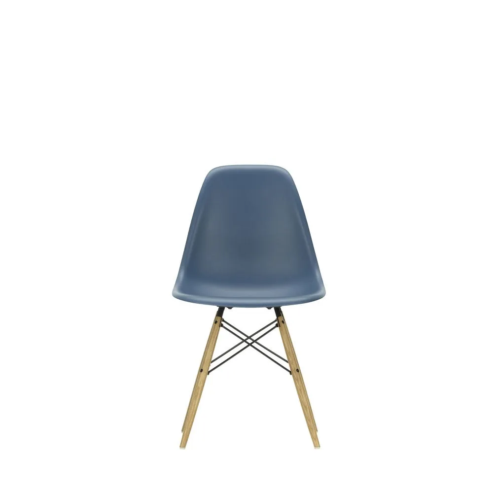 Vitra Eames DSW Side Chair New Height Sea Blue Ash Honey Base 3