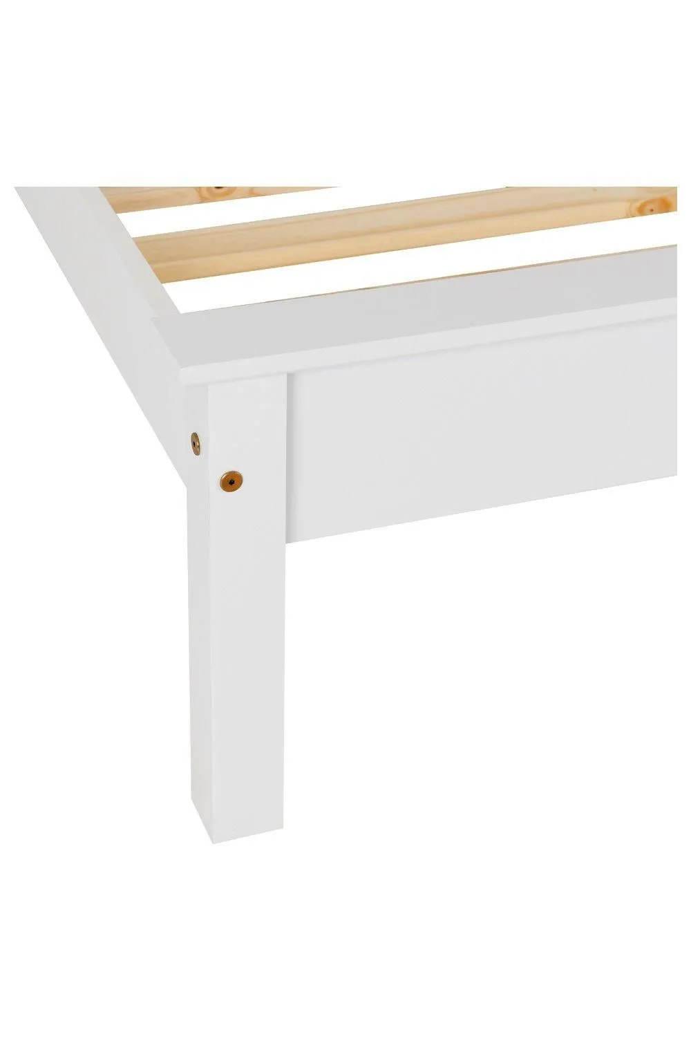 Seconique Monaco 5' King Bed Low Foot End in White 4