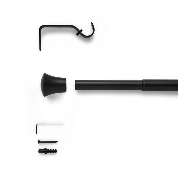 Trumpet Extendable Metal Curtain Pole 2