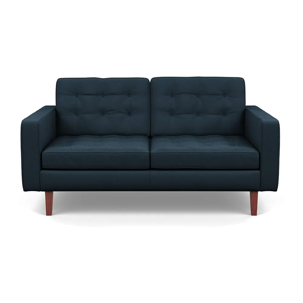 Heal's Hepburn 2 Seater Siena Cotton Deep Sea Walnut 1