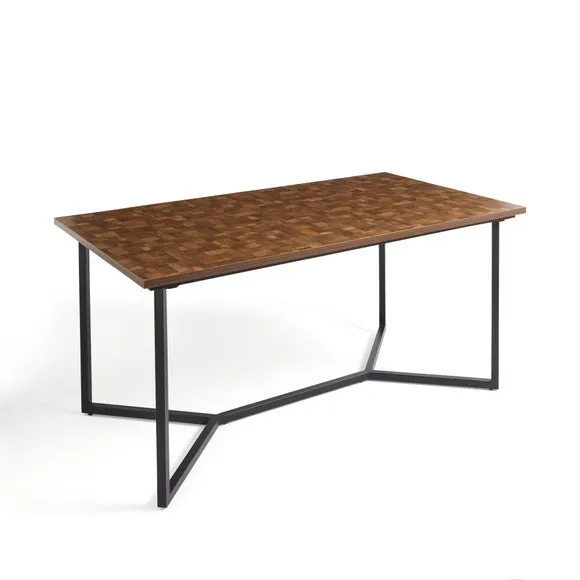 Brayden 4-6 Seater Rectangular Dining Table, Parquet Effect 5