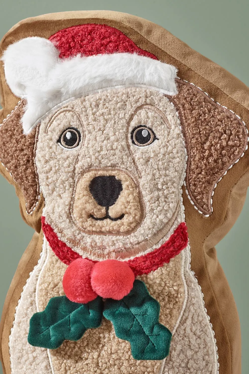 Catherine Lansfield 'Christmas Dog' 3D Shaped Cushion 2