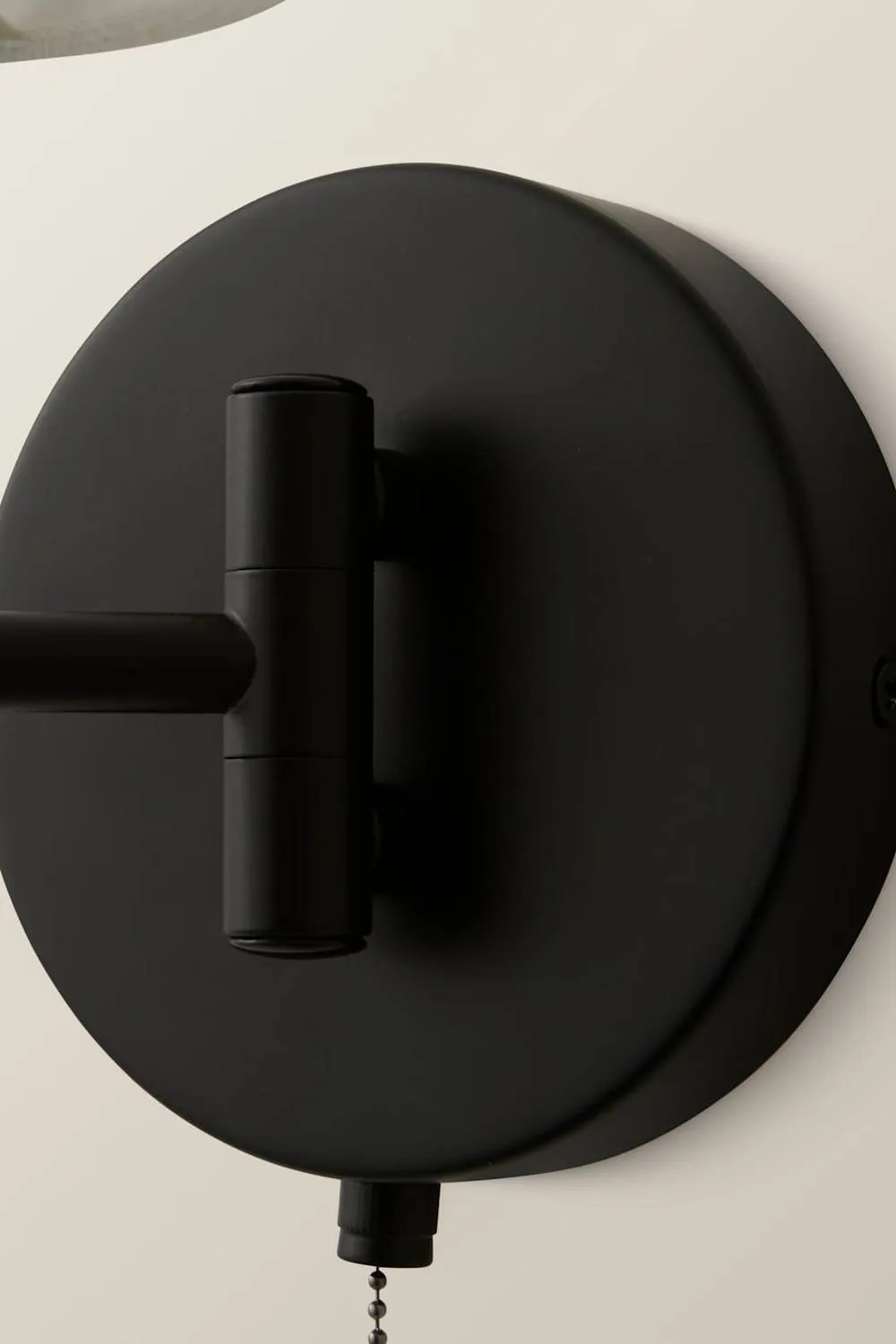 ValueLights Sonia Adjustable Swing Arm Wall Light with Tapered Linen Lamp Shade in Black 5