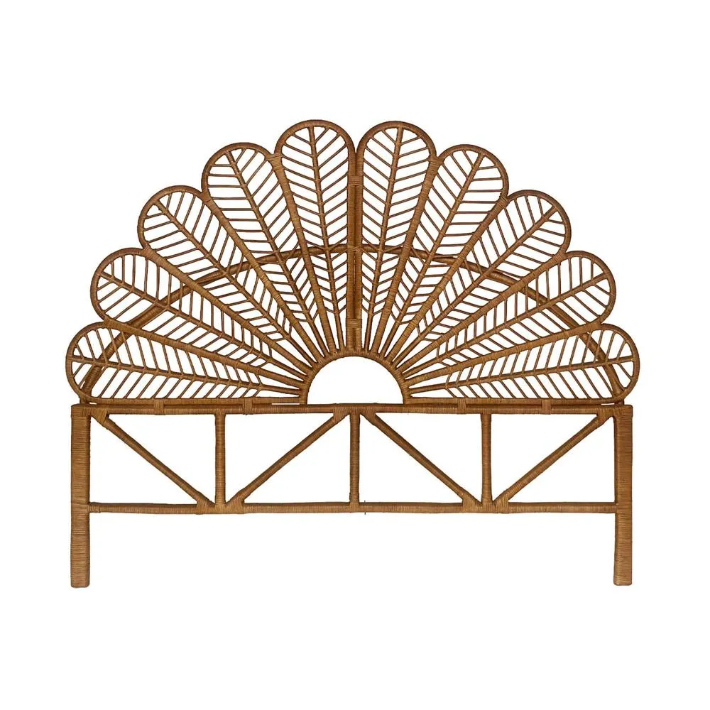 sweeek Dark rattan headboard in Dark Brown 4