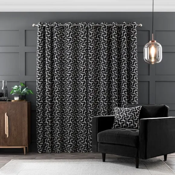 Sonora Chenille Eyelet Curtains 4