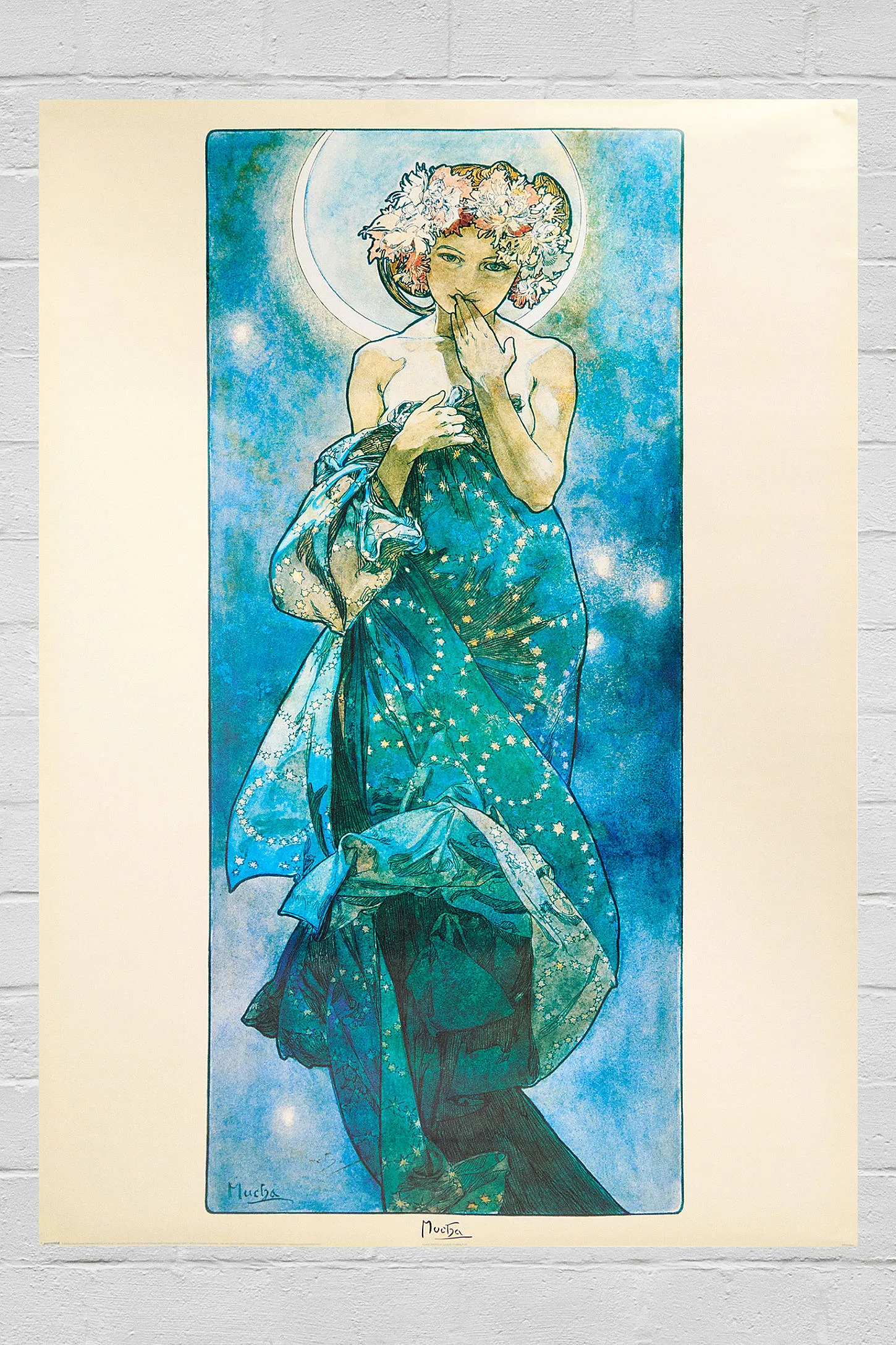 Mucha Moon 60x91cm Wall Art Print 60x91