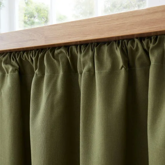 Frilled Slot Top Unlined Undercounter Curtain 2