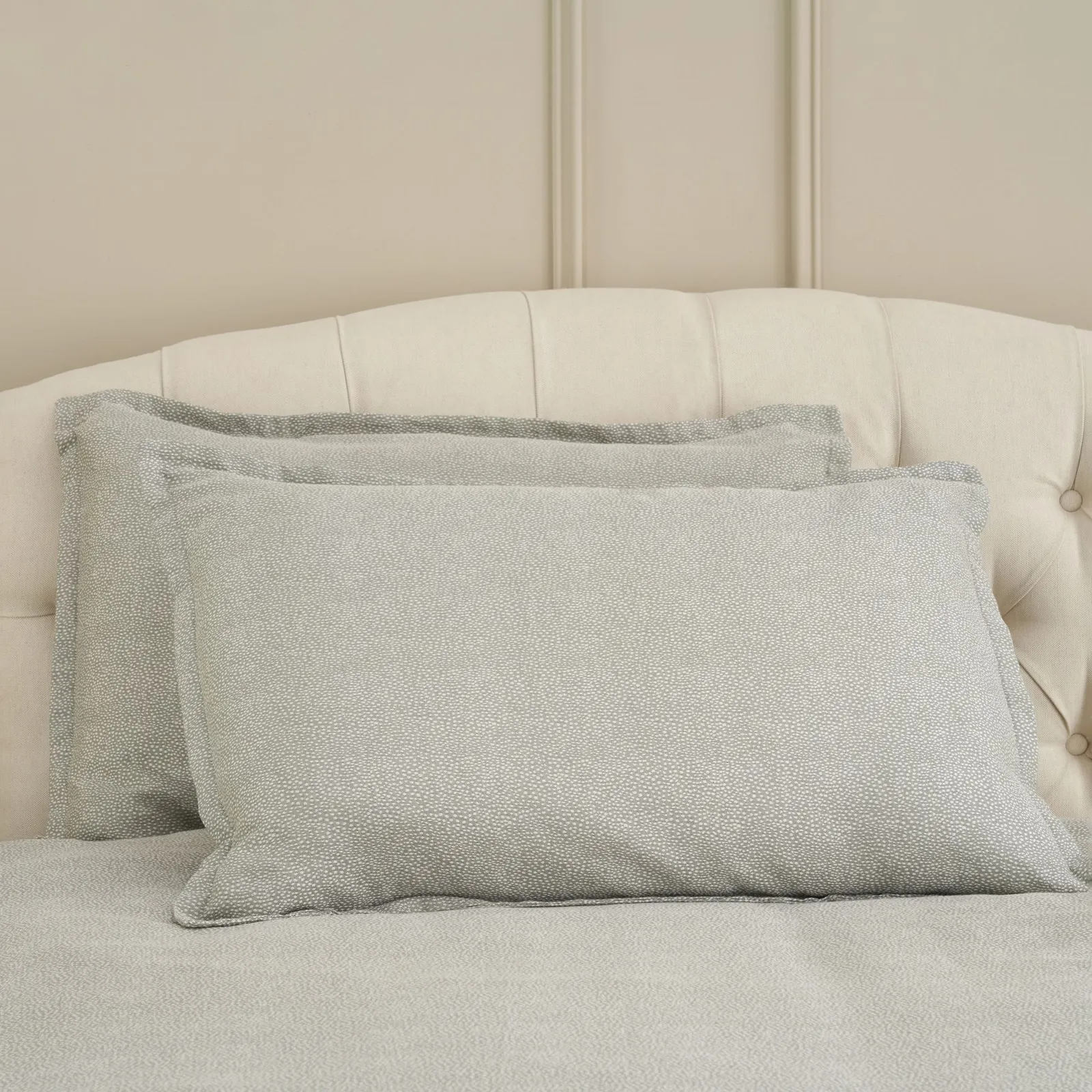 Cotton Collection Soft Jacquard Oxford Pillowcase Pair, Sage