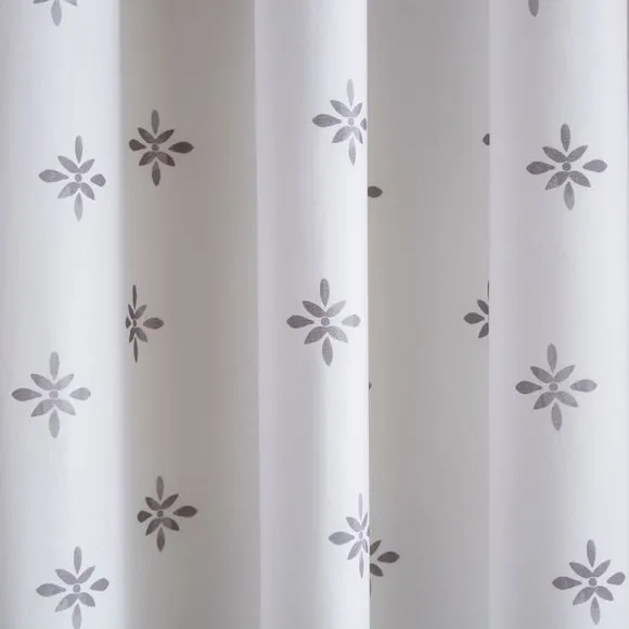 Zarah Motif 100% Cotton Eyelet Blackout Curtains 3